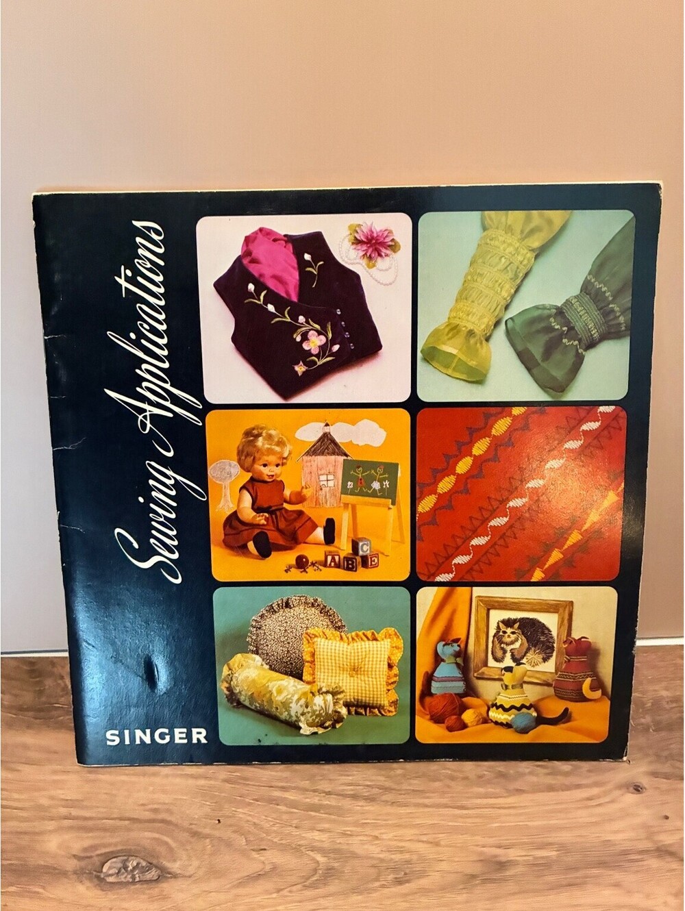 Vintage 1975 Singer Sewing Applications Guide Book Paperback Illustrated Crafts